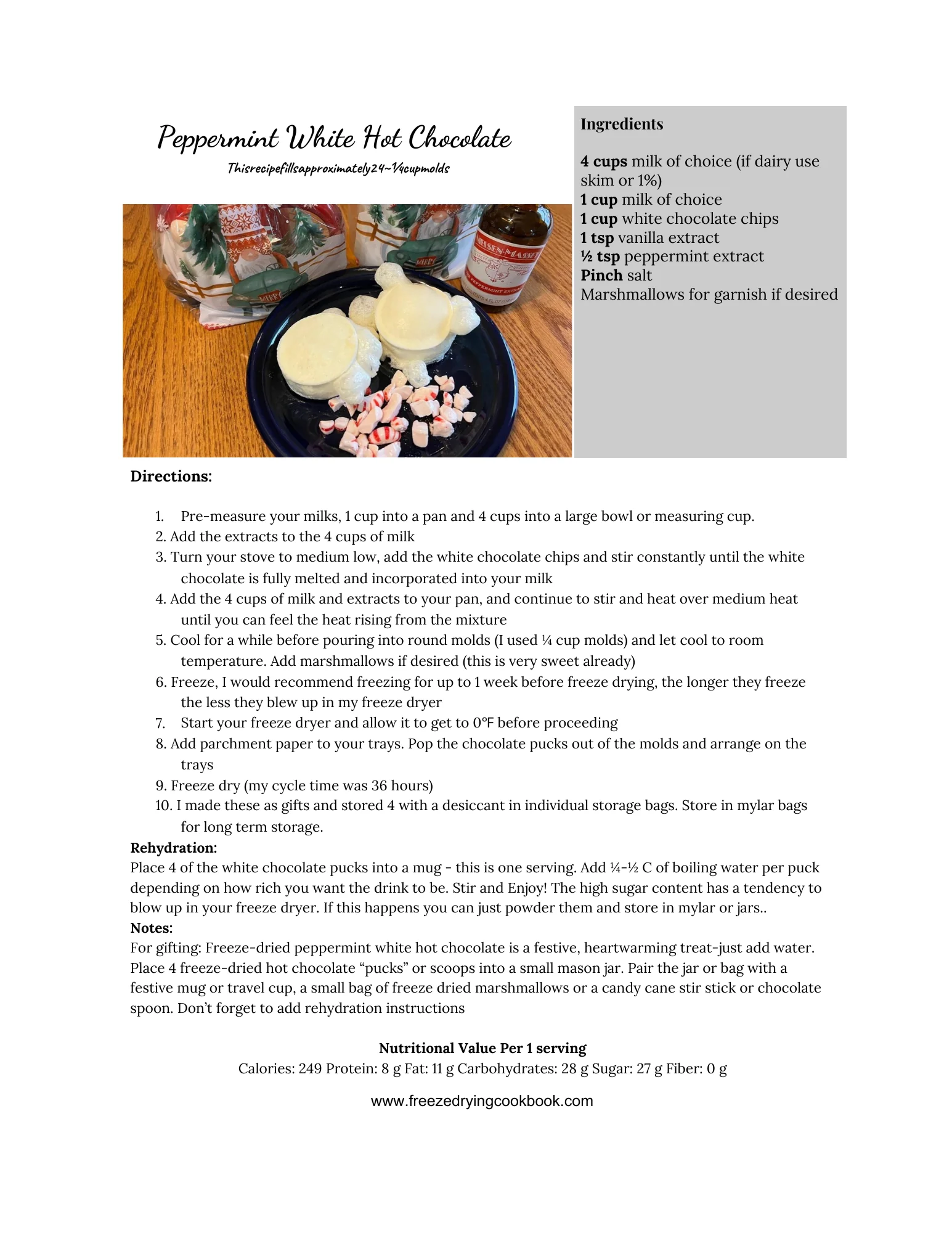 Gifts From The Freeze Dryer-Cookbook For Gift Giving PDF DOWNLOAD - Image 3